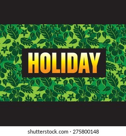 Holiday flowers typography, t-shirt graphics, vectors, girl
