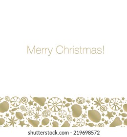 Holiday food pattern card