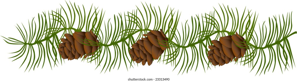 Holiday garland vector