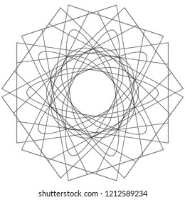 Holiday geometric patterns of star or flowers for gifts