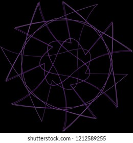 Holiday geometric patterns of star or flowers for gifts