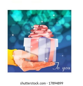 Feiertag und Geschenk