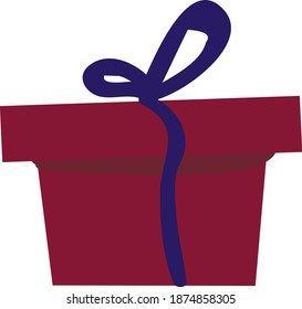 Feiertagsgeschenkbox mit Schleife