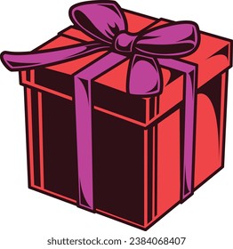 holiday gift boxes isolated white flat style
