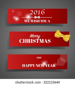 Holiday gift coupons, vector illustration.