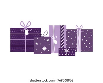 Holiday Gift Present Box Vector Illustration Background
