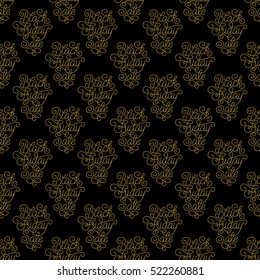 Holiday gift seamless pattern with hand lettering Black Friday Sale. Vector illustration for your design