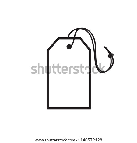 Holiday Gift Tag Clothing Tag Vector Icon Isolated Illustration for Posters, Flyers, Web Design, Social Media, Greeting Cards