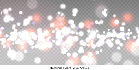 Luces de brillo de Festiva superponen la Imagen, brillo desenfocado abstracto luces y estrellas para tarjetas de Navidad, Fotos y fondos. Ilustración vectorial.