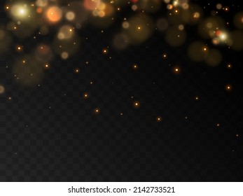  Holiday glowing backdrop. Defocused Background With Blinking Stars. Blurred Bokeh.