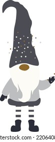 Holiday Gnomes  isolated Vector illustration on white background
