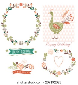 elementos gráficos de vacaciones, colección vectorial