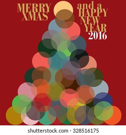 Holiday greeting card design 2016
