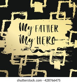 Holiday greeting card for Father's day. Vector illustration