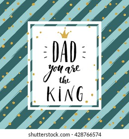 Holiday greeting card for Father's day. Vector illustration