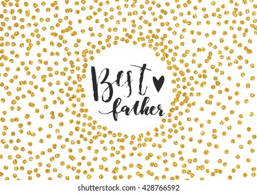 Holiday greeting card for Father's day. Vector illustration