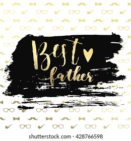 Holiday greeting card for Father's day. Vector illustration