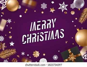 Holiday greeting card. Template for a wishes