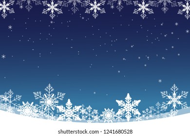 Holiday greeting with snowflake background