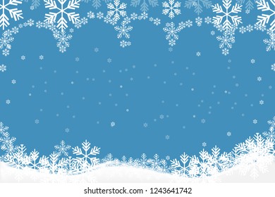 Holiday greeting with snowflake background.christmas background.