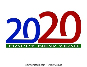 Holiday greetings with the new year 2020