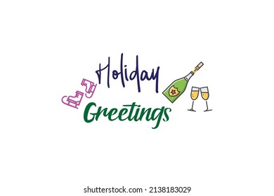 Holiday Greetings Quotes . Good Quotes Vector