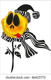 Holiday Halloween (pumpkin fire skull costume night)