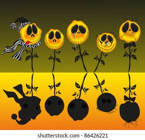 Holiday Halloween (pumpkin fire skull costume night)