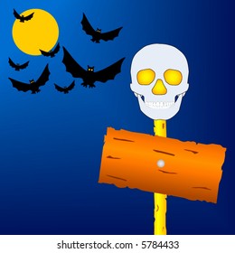 Holiday a Halloween. The vector image.