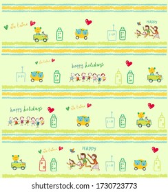 Holiday happiness for family background