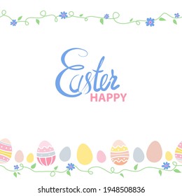 Holiday Happy Easter Background. Vector