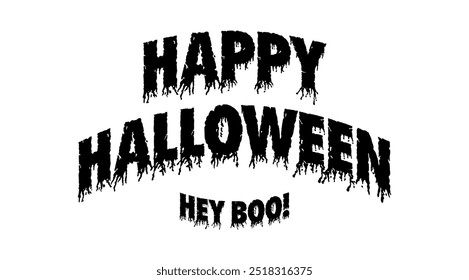 Feriado Feliz Halloween hey boo! arquivo vetorial