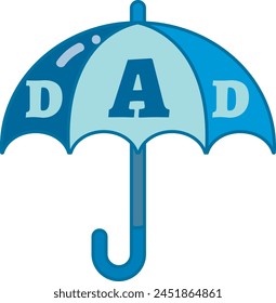 Holiday honoring father. Father's Day celebration icon. Colorful Happy Father's Day elements.