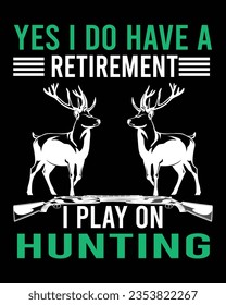 Holiday Hunting Typography T-Shirt Design