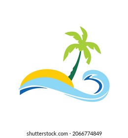 Holiday Icon.  Beach Vector. Vacations