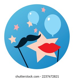 holiday icon, celebration icon, vector image