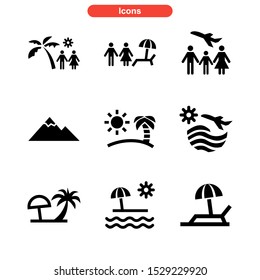 holiday icon isolated sign symbol vector illustration - Collection of high quality black style vector icons
