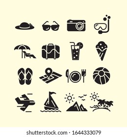 Holiday Icon Set on white Background