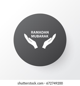 Holiday Icon Symbol. Premium Quality Isolated Mubarak  Element In Trendy Style.