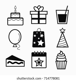 Holiday icons set