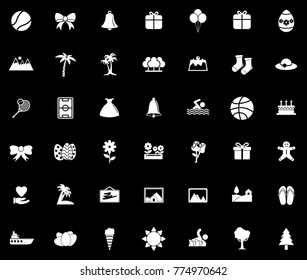 Holiday icons set