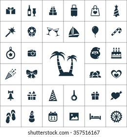 holiday Icons Vector set