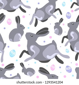 Holiday illustrations cute rabbit. Easter and Valentine's Day. Festive illustration_
