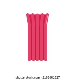 Holiday inflatable mattress icon. Flat illustration of holiday inflatable mattress vector icon isolated on white background