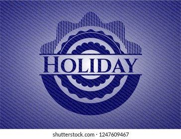 Holiday with jean texture