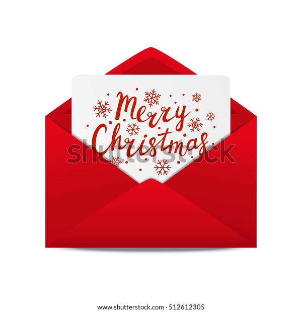 Holiday Letter Christmas Greeting Card Stock Vector (Royalty Free ...