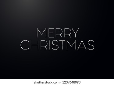 Holiday letters with silver effects. High quality vector illustration