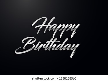 Holiday letters with silver effects. High quality vector illustration