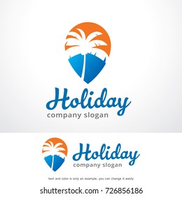 Holiday Logo Template Design Vector, Emblem, Design Concept, Creative Symbol, Icon