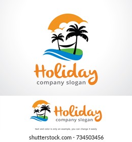 Holiday Logo Template Design Vector, Emblem, Design Concept, Creative Symbol, Icon